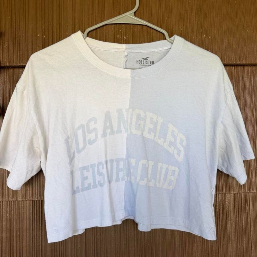 Hollister-co Women's White Crop-top